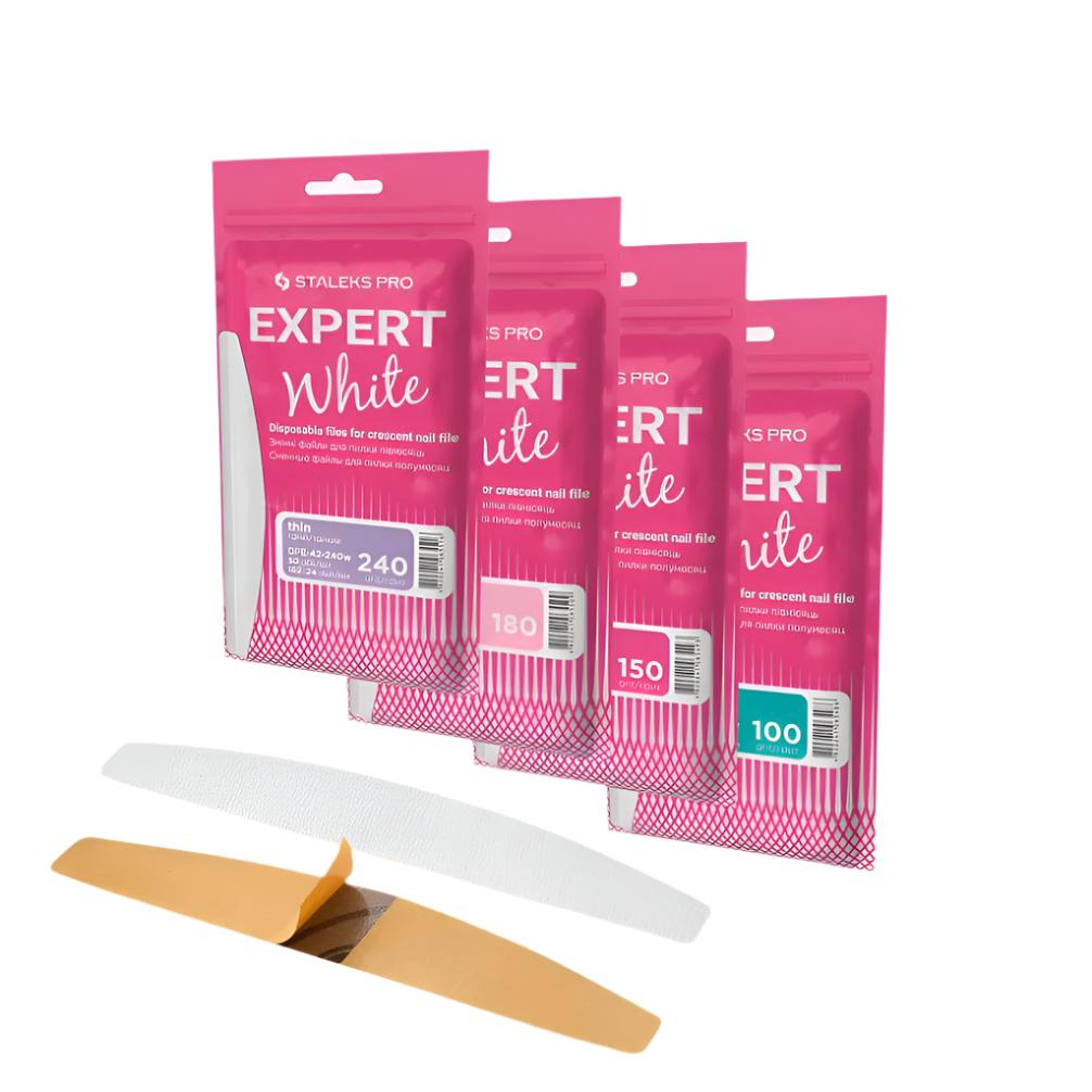 Crescent File Disposable files for crescent nail file Expert 42 (50 pcs) – STALEKS PRO UK